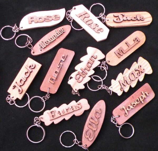 Customized Wooden Name Keychain - Artoza Crafts | Where Craft Becomes Style