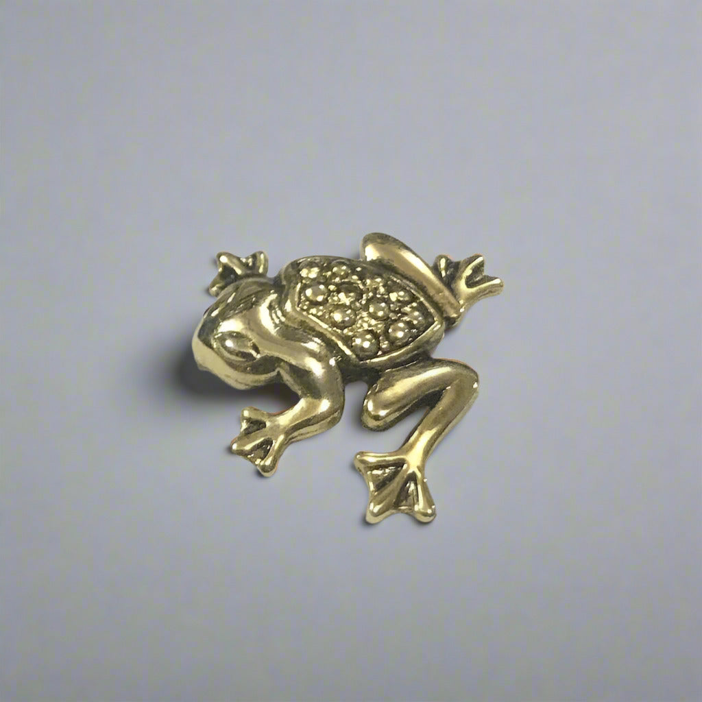 Cute-Frog-Brooch-Golden - Artoza Crafts | Where Craft Becomes Style