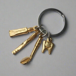 Cute Dental Charms Keychains 4-in-10