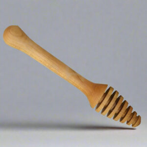 Handcrafted Solid Wooden Honey Dipper – Natural Bee Wax Finish (6 Inch)