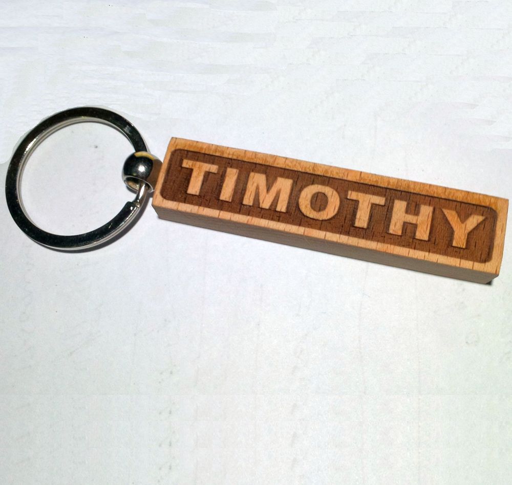 Laser engraved name cube keychain - Artoza Crafts | Where Craft Becomes Style