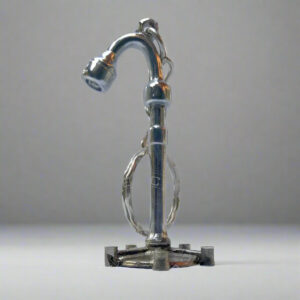Medical Examination Light Shaped Keychain (Silver Plated Miniature)