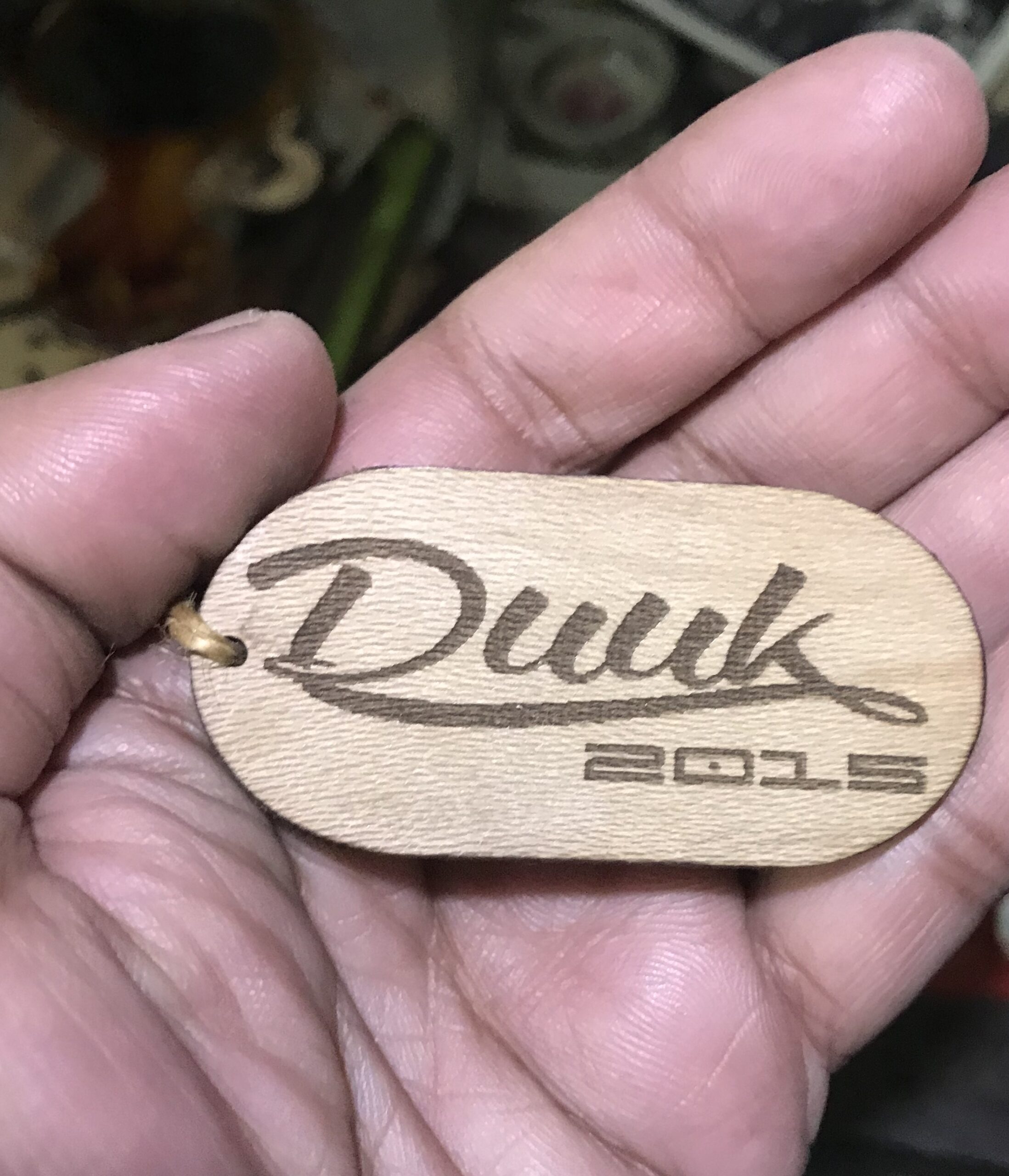 Rounded Rectangle Wooden Logo Keychain- White Wood - Artoza Crafts | Where Craft Becomes Style