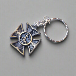 Surfer-Cross-keyring-Antique-Brass_e4b45016-6790-4093-a505-09491ec22ad9 - Artoza Crafts | Where Craft Becomes Style