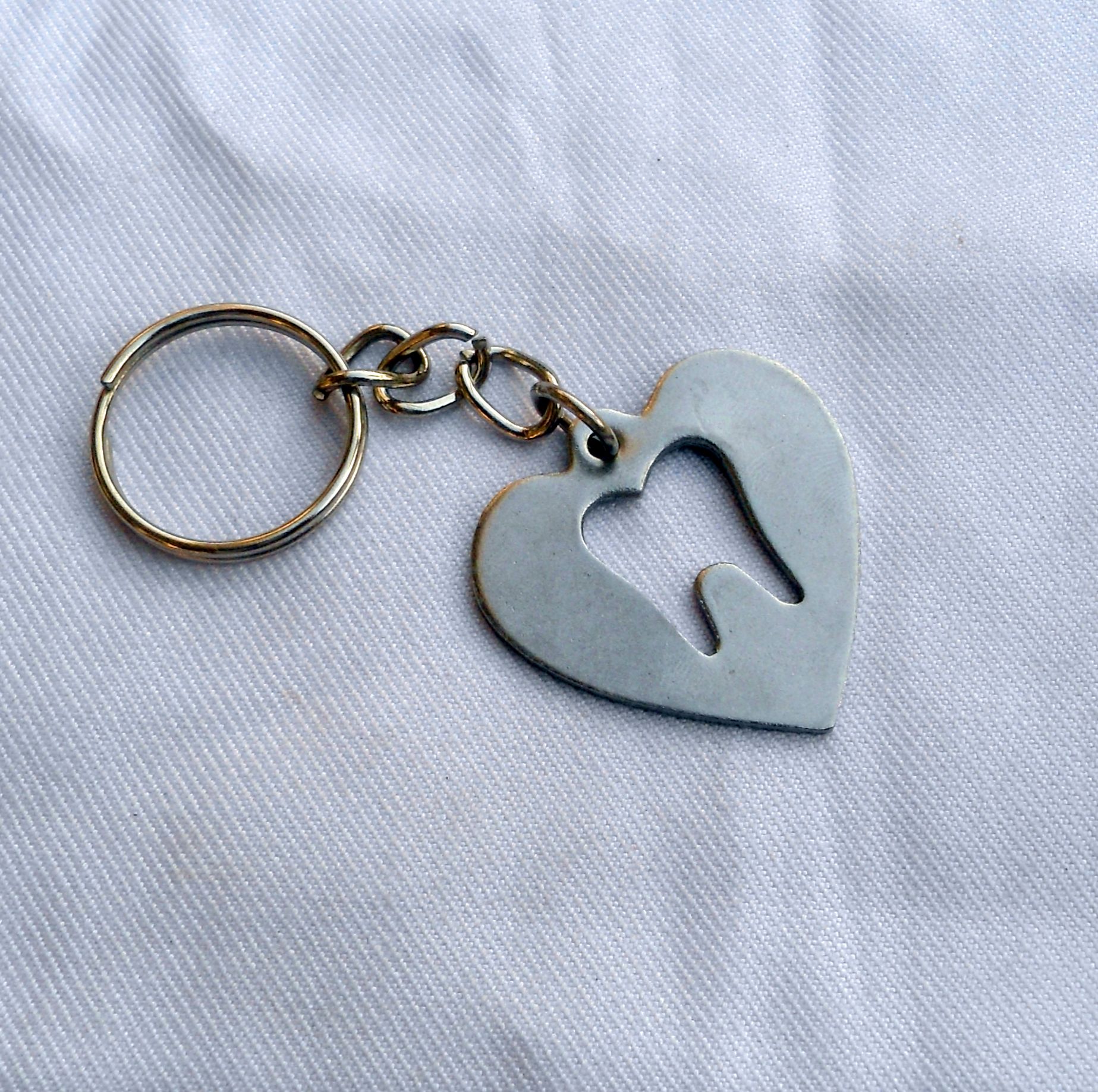 heart shaped dental keychain-ss - Artoza Crafts | Where Craft Becomes Style