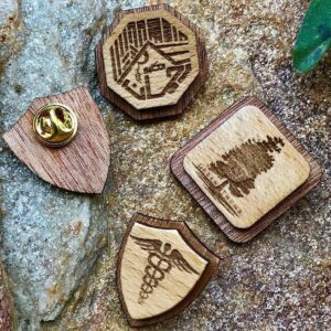 laser cut wooden badges - Artoza Crafts | Where Craft Becomes Style