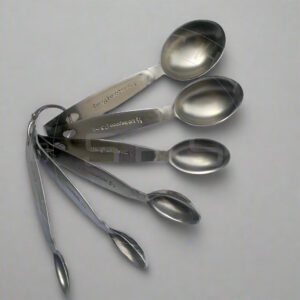 Premium Stainless Steel Measuring Spoons Set – Heavy Gauge 6-Piece Precision Kitchen Set