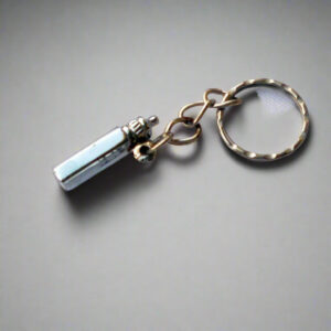 Miniature Feeding Bottle Keychain – Silver Finish Zinc Alloy Baby Charm
