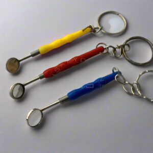 Plastic Mouth Mirror Keychain – Assorted Colors