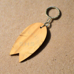 Luxury Paddle Board Wooden Keychain – Custom Laser Cut Solid Wood Boat Lover Gift