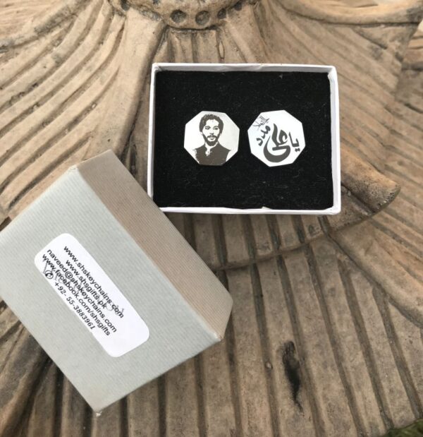 Customized Name Photo Octagonal Stainless Steel Cufflinks - Artoza Crafts | Where Craft Becomes Style