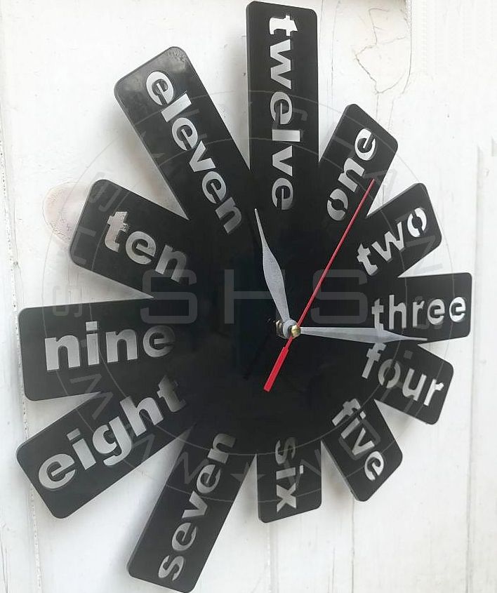 English Word Style Acrylic Wall Clock3 - Artoza Crafts | Where Craft Becomes Style
