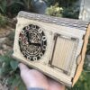 Laser Cut Wooden Desk Clock with Photo Frame1 - Artoza Crafts | Where Craft Becomes Style
