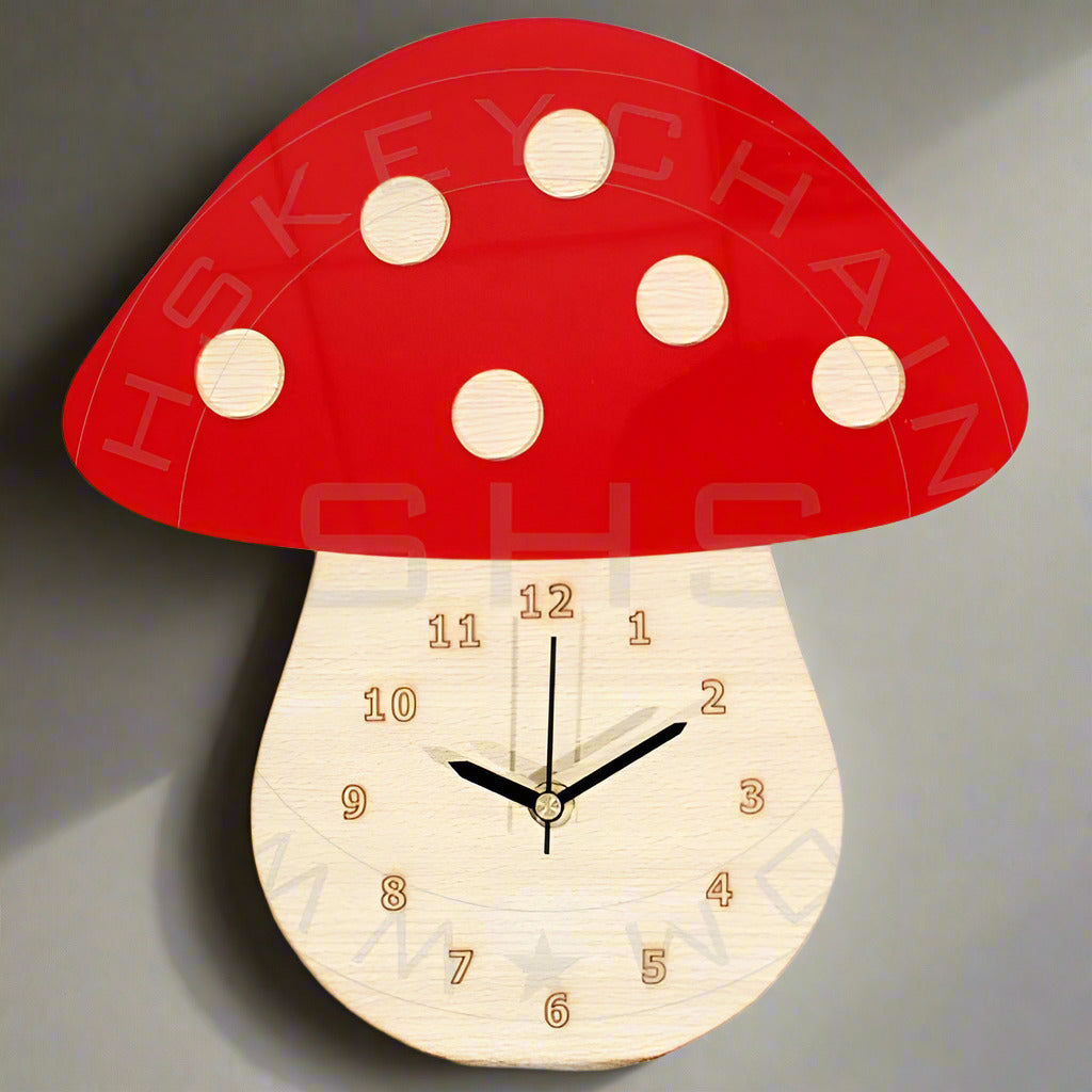 mushroom_clock_for_kids - Artoza Crafts | Where Craft Becomes Style