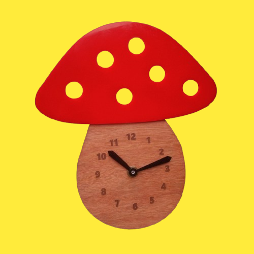 mushroom_clock_for_kids2 - Artoza Crafts | Where Craft Becomes Style
